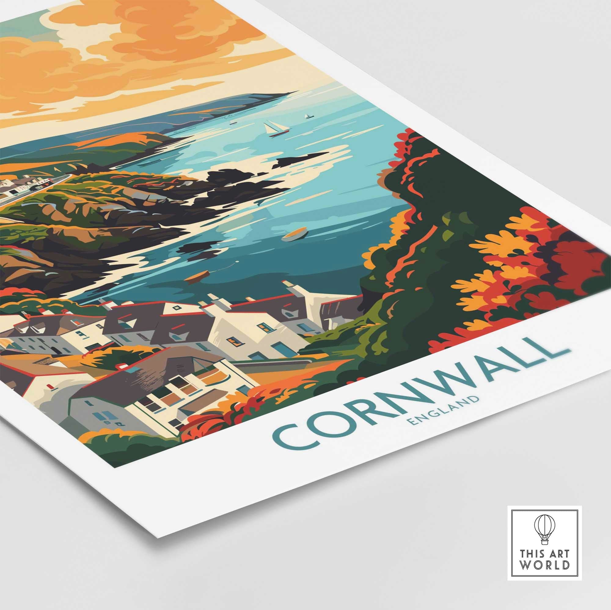 Cornwall Art Print-This Art World