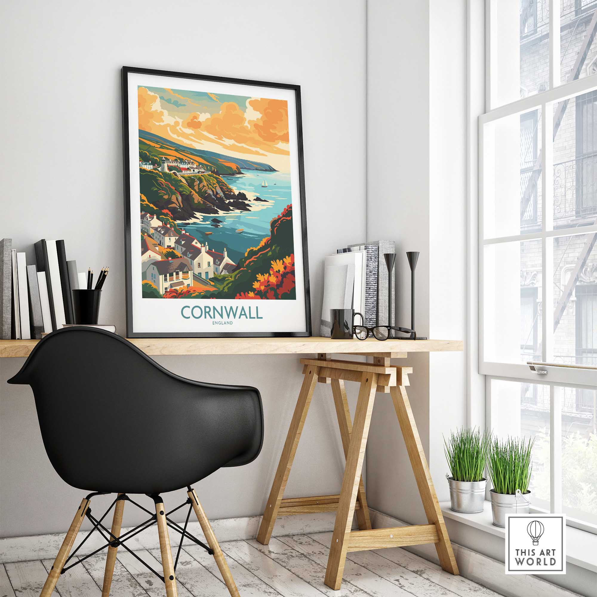 Cornwall Art Print-This Art World