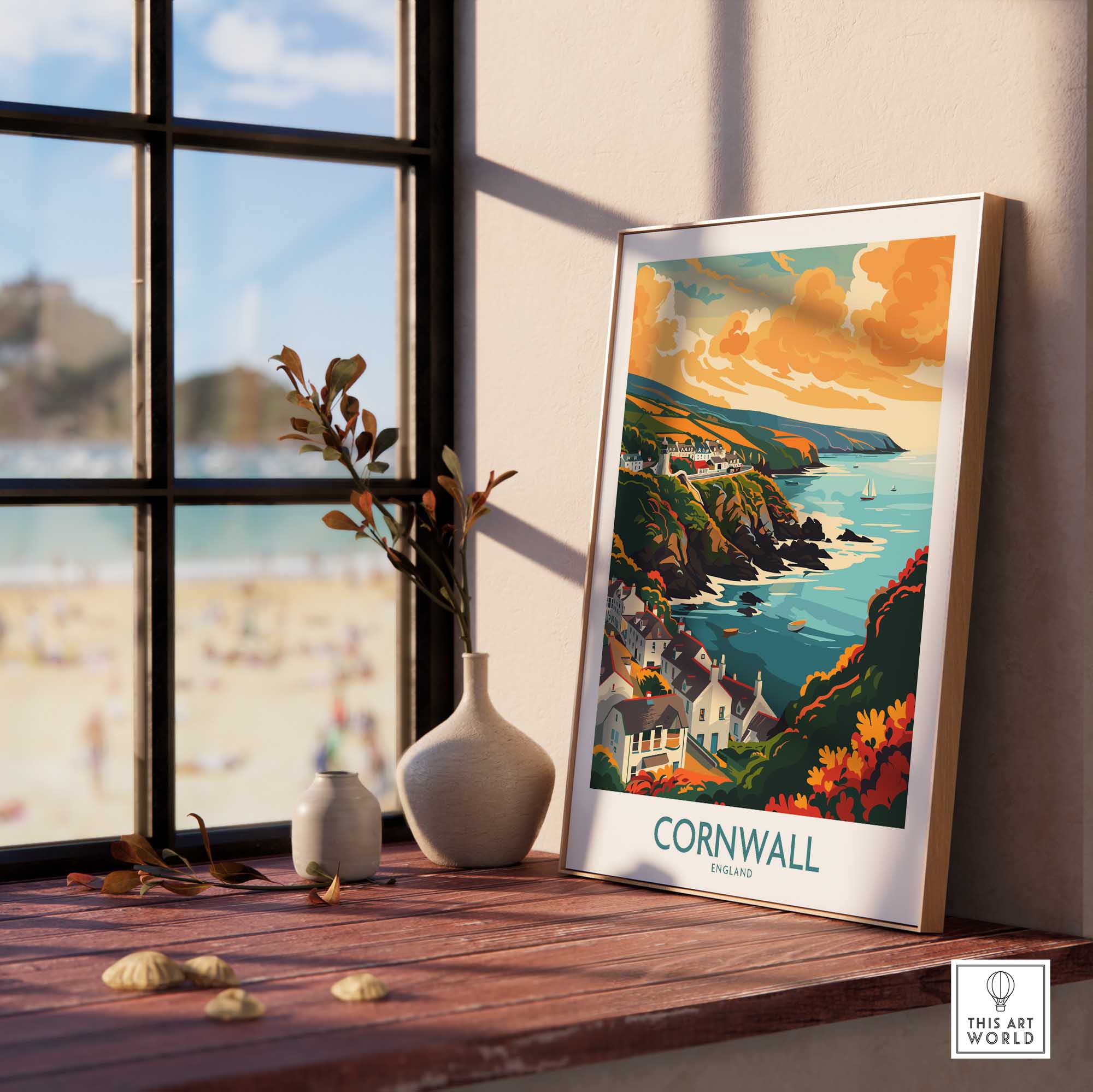 Cornwall Art Print-This Art World