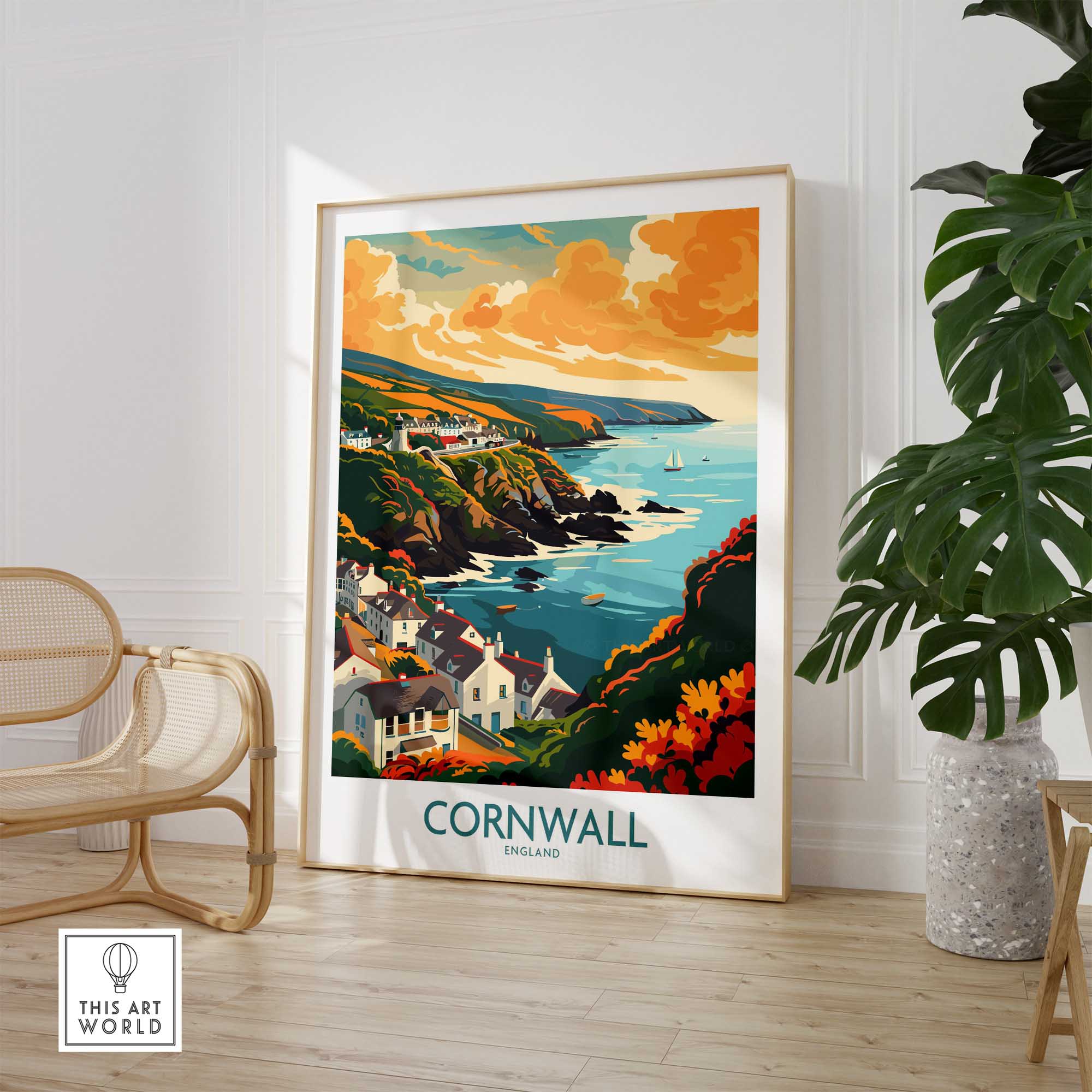 Cornwall Art Print-This Art World