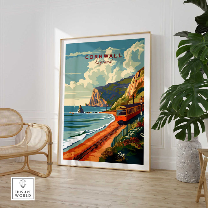 Cornwall Coast Travel Print-This Art World