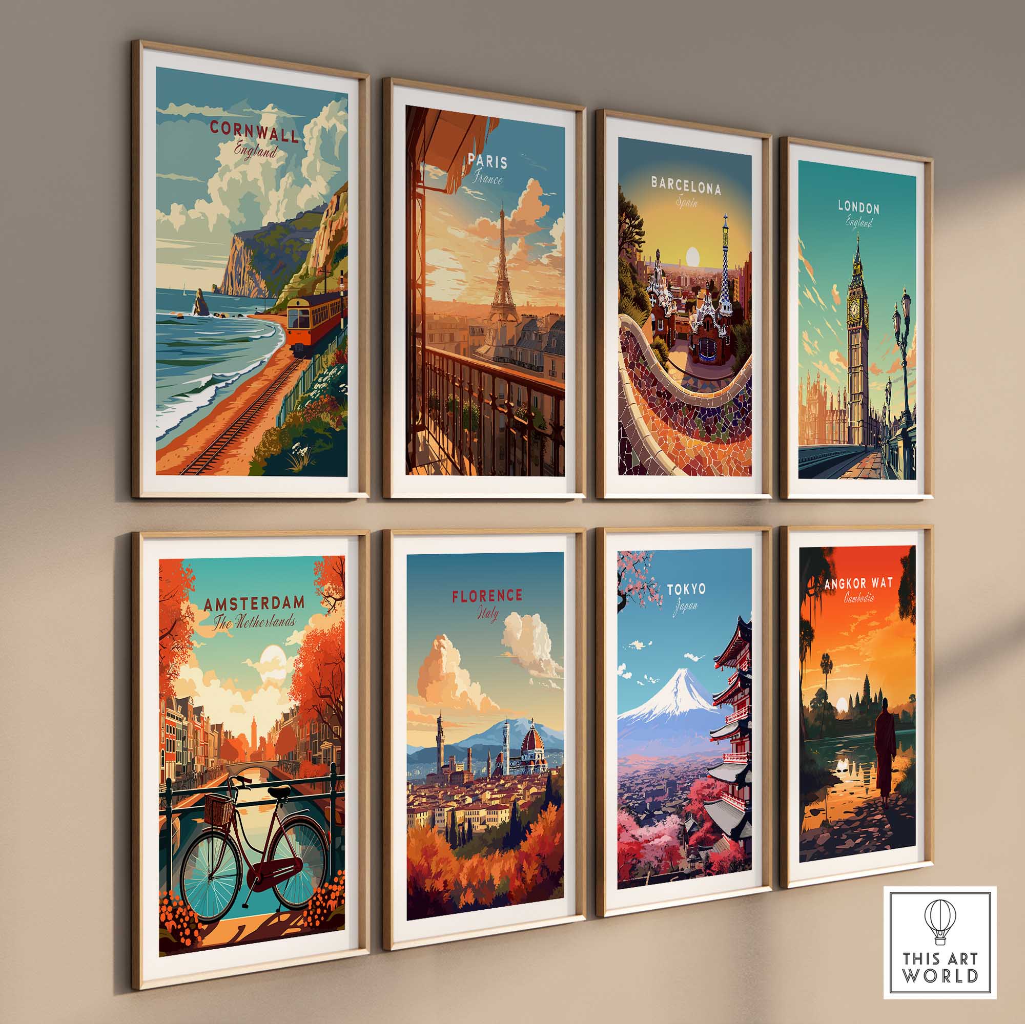 Cornwall Coast Travel Print-This Art World