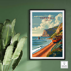 Cornwall Coast Travel Print-This Art World