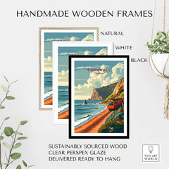 Cornwall Coast Travel Print-This Art World