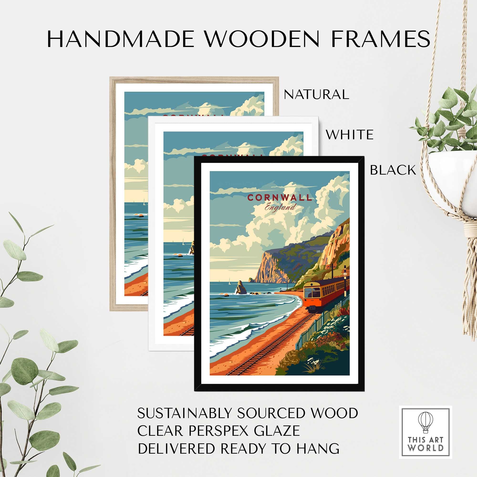 Cornwall Coast Travel Print-This Art World