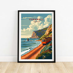 Cornwall Coast Travel Print-This Art World