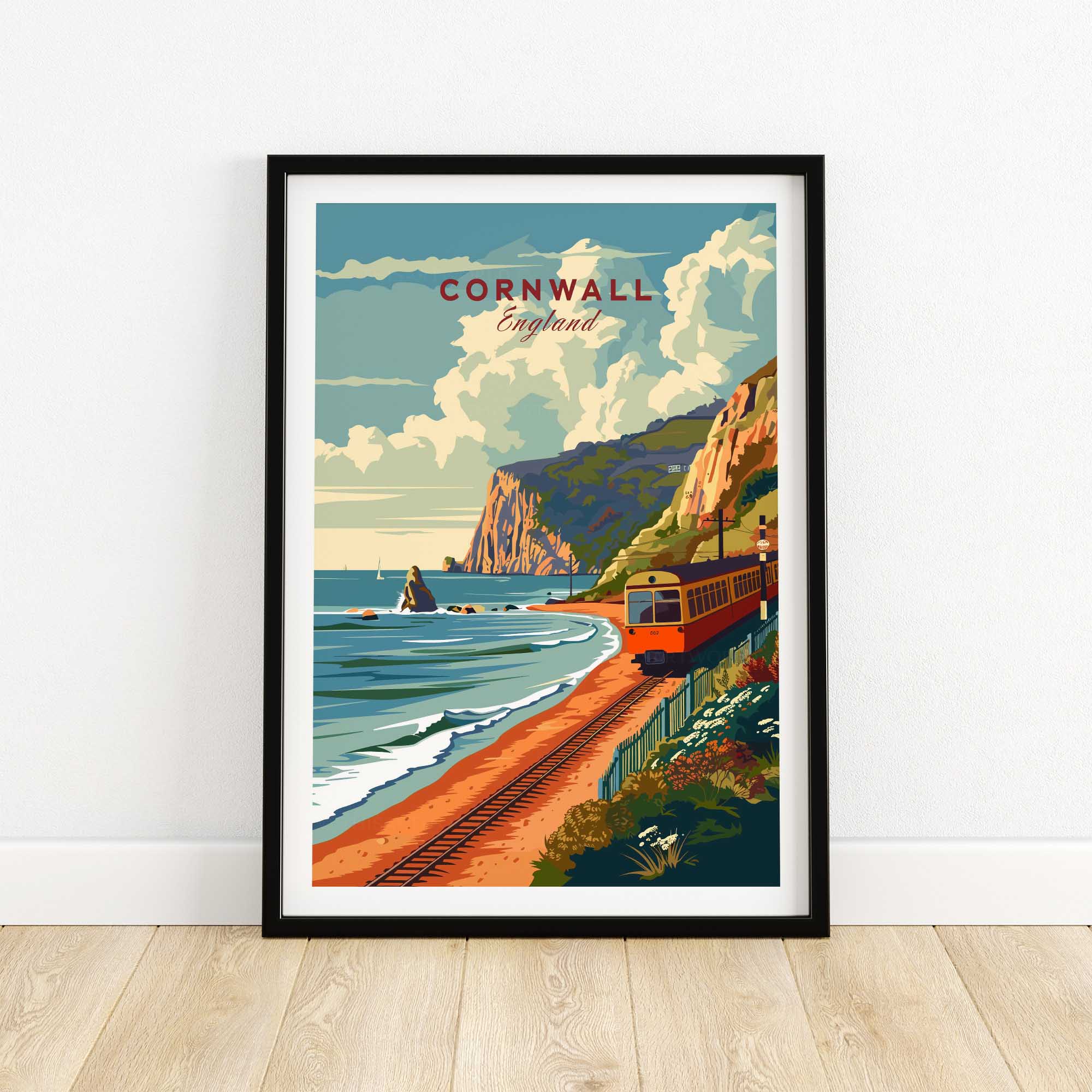 Cornwall Coast Travel Print-This Art World