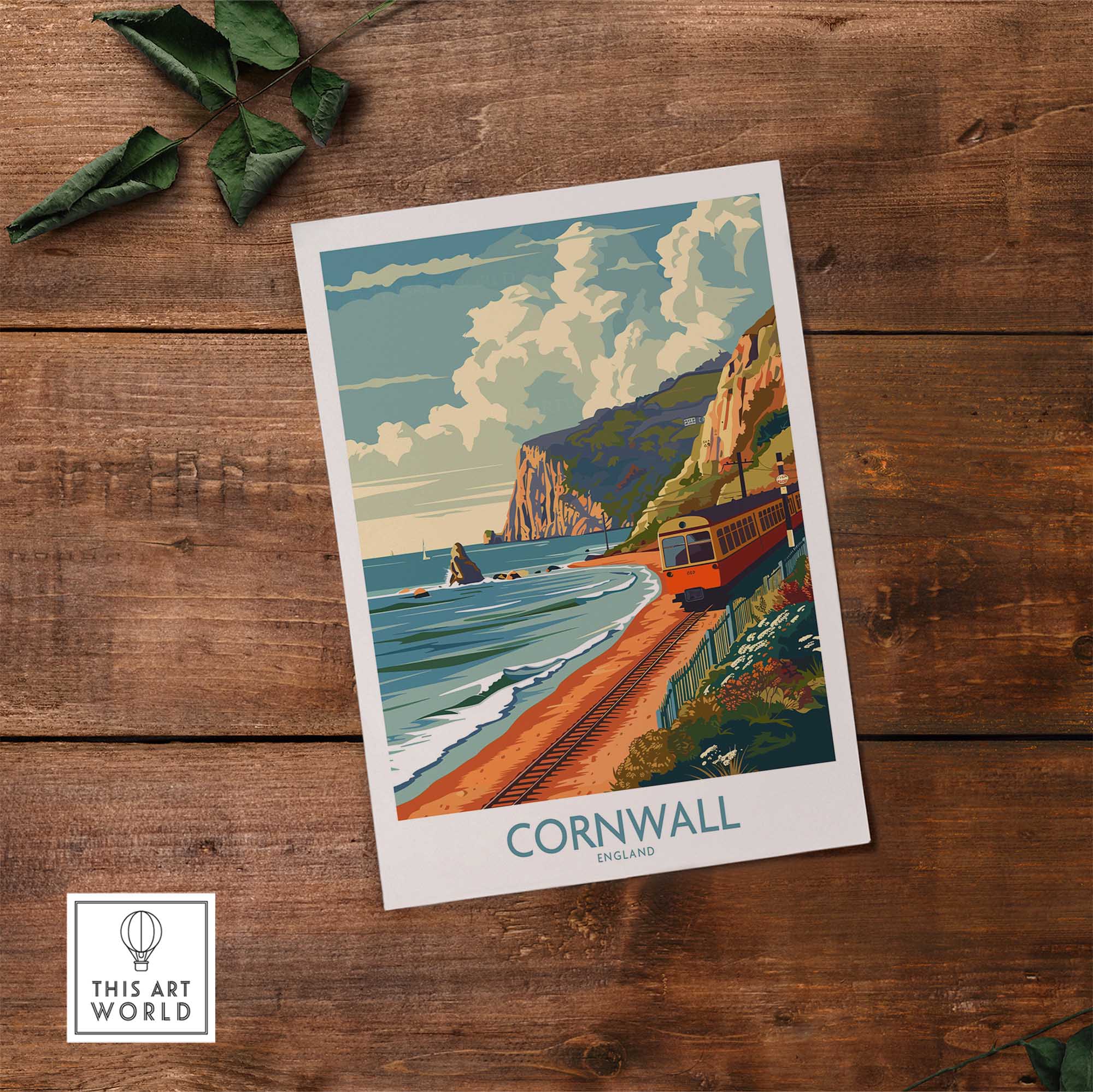 Cornwall Coast Wall Art Print-This Art World