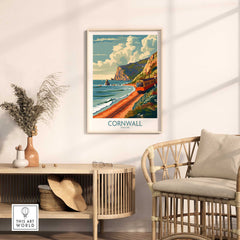 Cornwall Coast Wall Art Print-This Art World