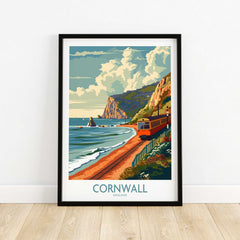 Cornwall Coast Wall Art Print-This Art World