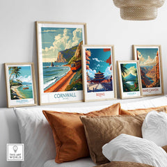 Cornwall Coast Wall Art Print-This Art World