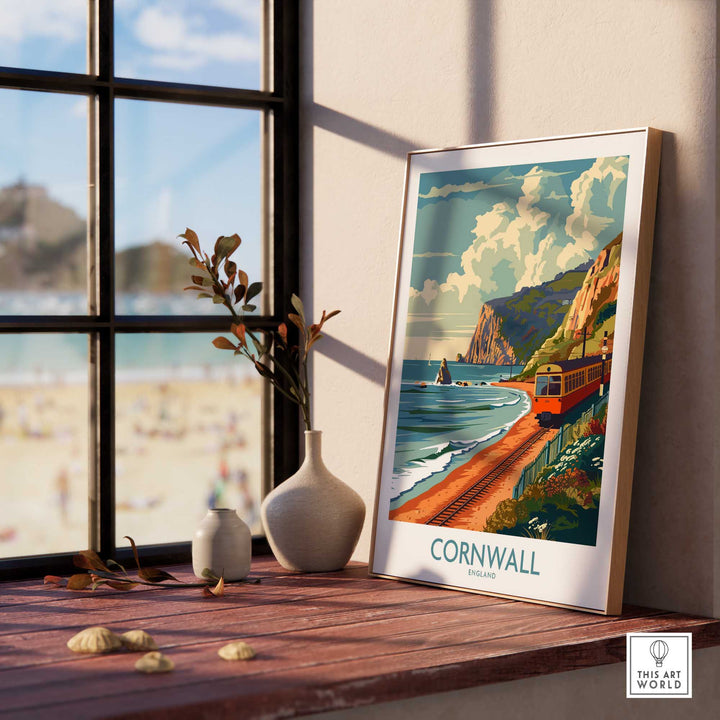 Cornwall Coast Wall Art Print-This Art World