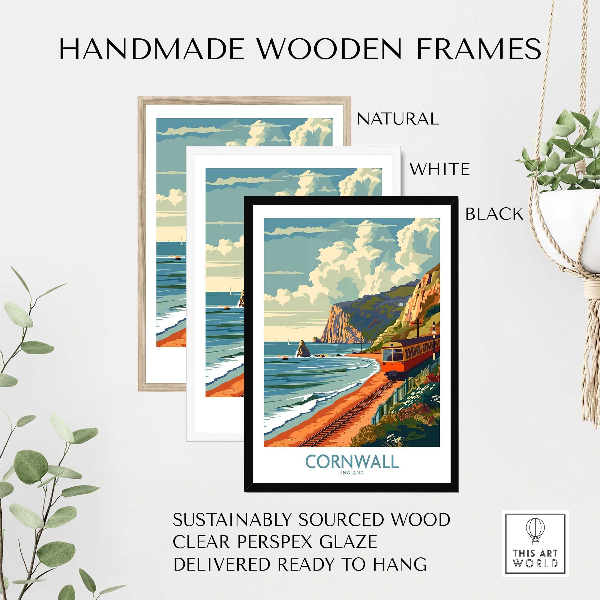 Cornwall Coast Wall Art Print-This Art World