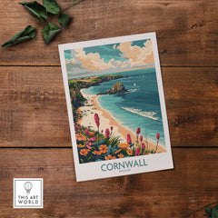 Cornwall Travel Poster - United Kingdom-This Art World
