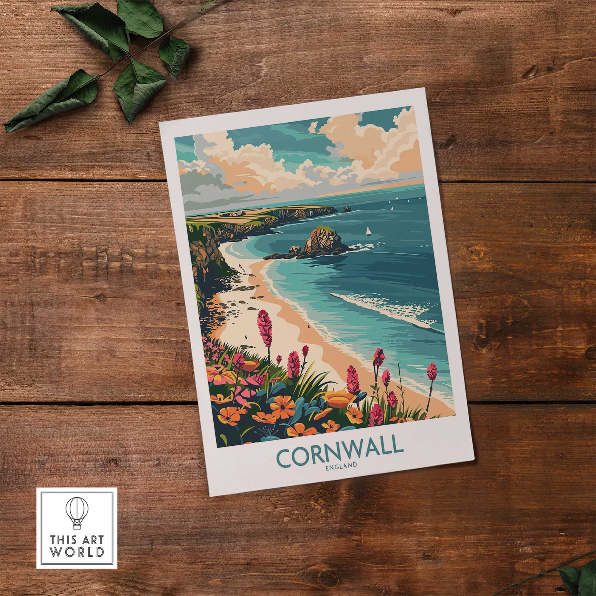 Cornwall Travel Poster - United Kingdom-This Art World