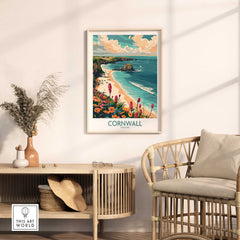 Cornwall Travel Poster - United Kingdom-This Art World