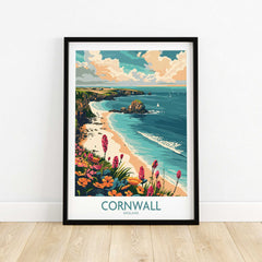 Cornwall Travel Poster - United Kingdom-This Art World