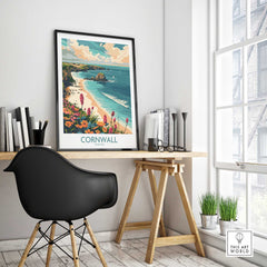 Cornwall Travel Poster - United Kingdom-This Art World