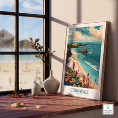Cornwall Travel Poster - United Kingdom-This Art World