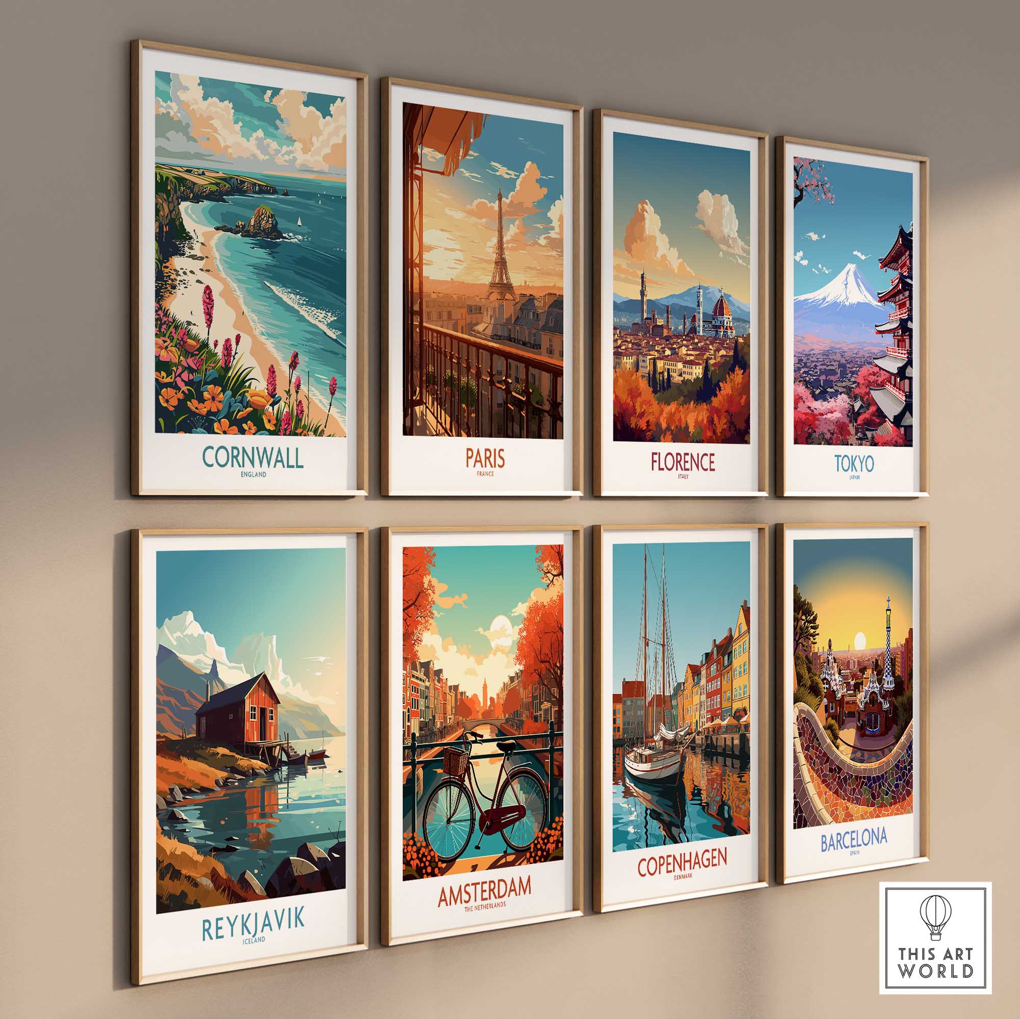 Cornwall Travel Poster - United Kingdom-This Art World