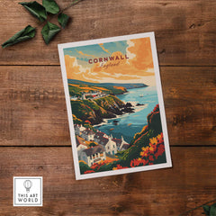 Cornwall Travel Print-This Art World