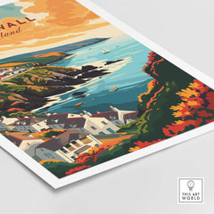 Cornwall Travel Print-This Art World