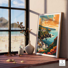 Cornwall Travel Print-This Art World