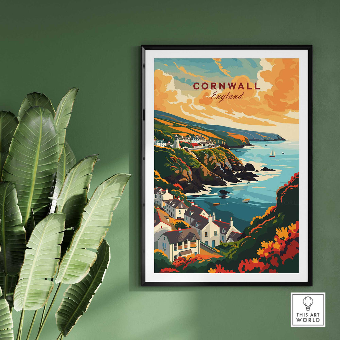 Cornwall Travel Print-This Art World