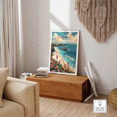 Cornwall Wall Art Print - United Kingdom Travel Poster-This Art World