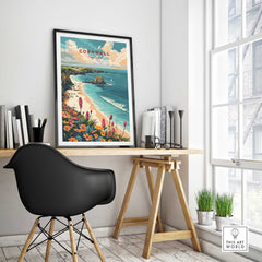 Cornwall Wall Art Print - United Kingdom Travel Poster-This Art World