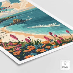 Cornwall Wall Art Print - United Kingdom Travel Poster-This Art World