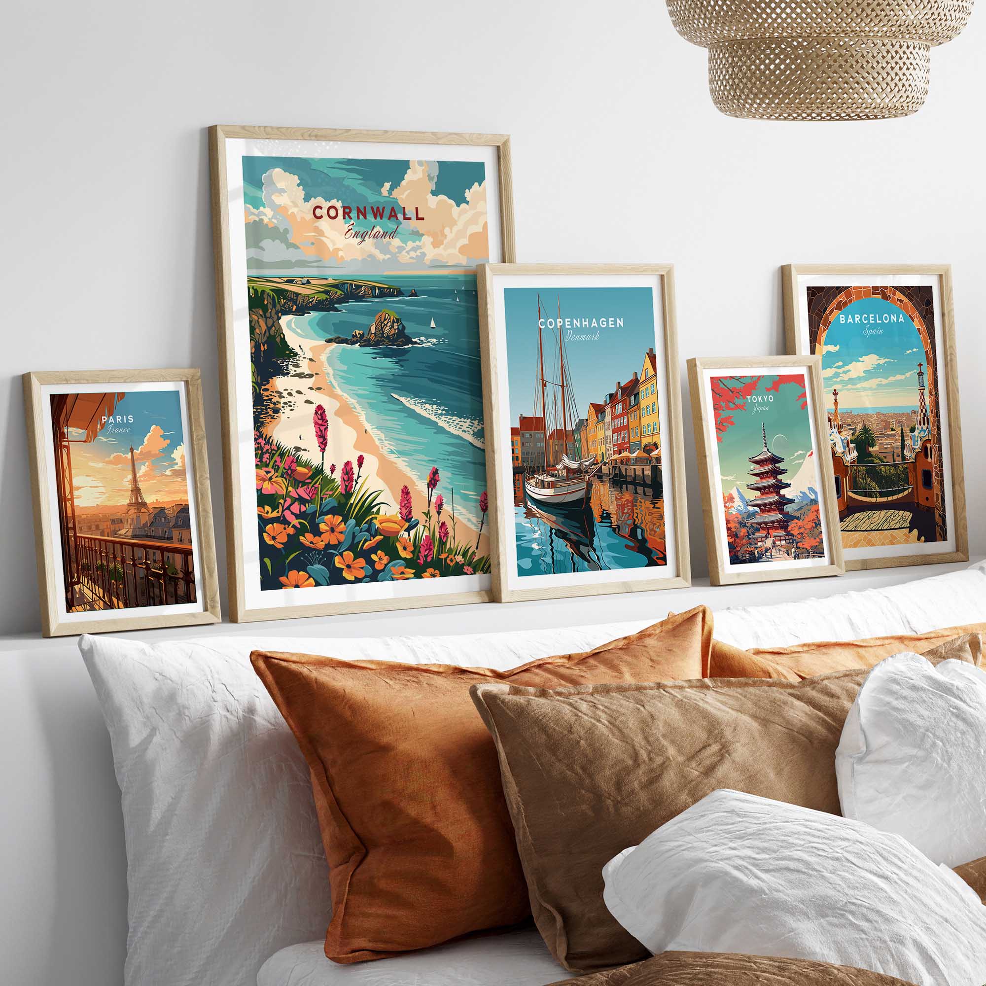 Cornwall Wall Art Print - United Kingdom Travel Poster-This Art World
