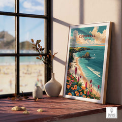 Cornwall Wall Art Print - United Kingdom Travel Poster-This Art World