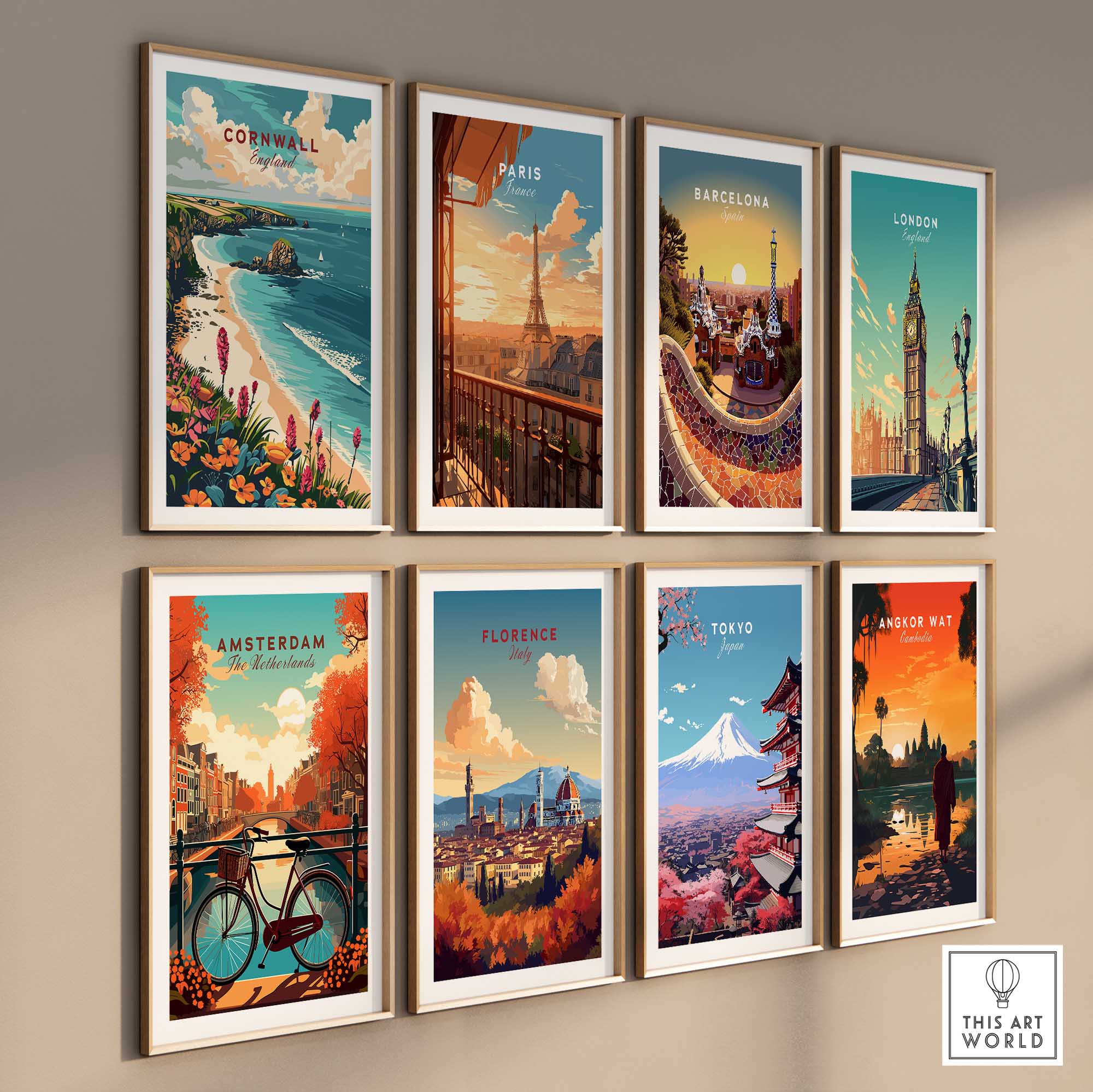 Cornwall Wall Art Print - United Kingdom Travel Poster-This Art World