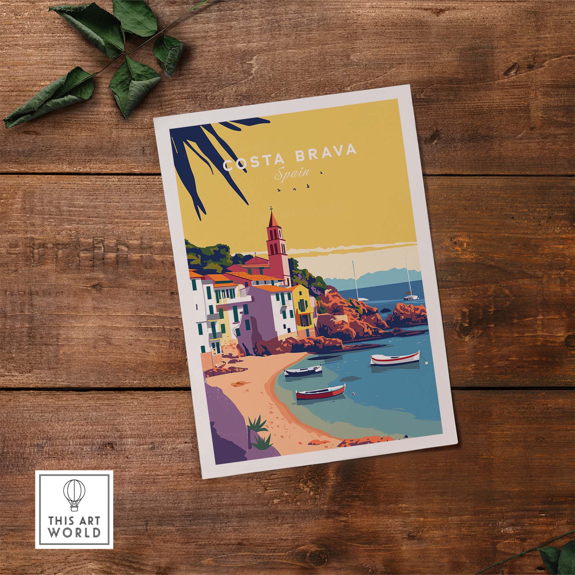 Costa Brava Print part of our best collection or travel posters and prints - This Art World
