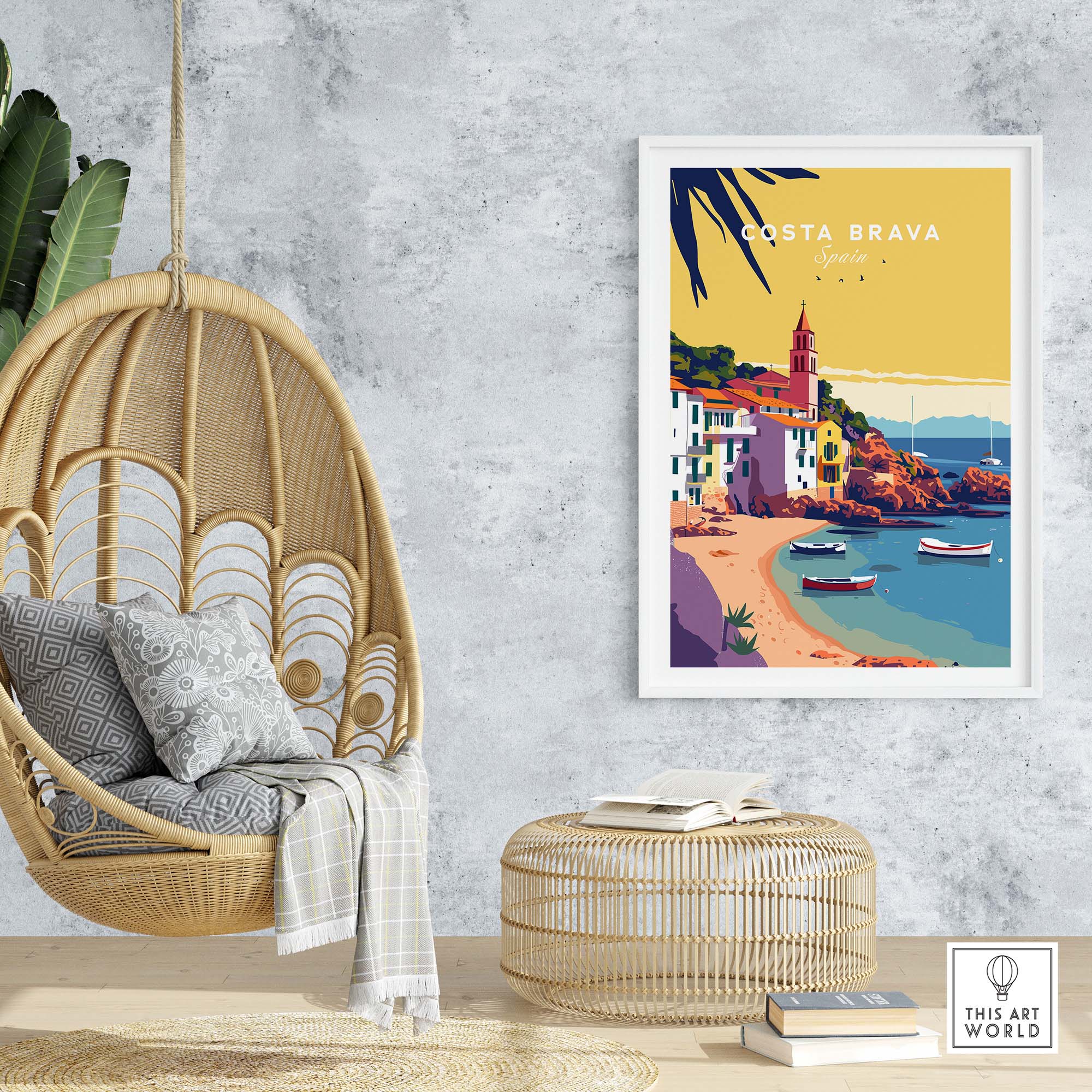 Costa Brava Print part of our best collection or travel posters and prints - This Art World