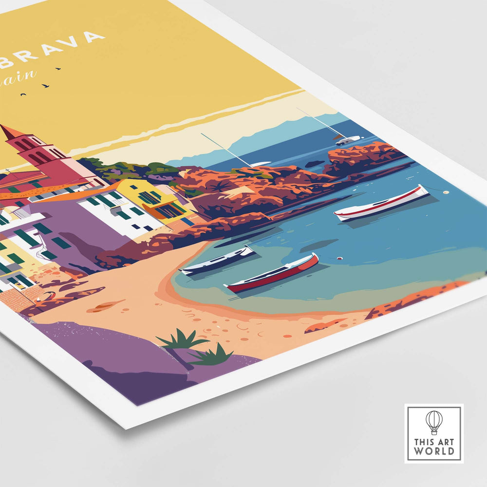 Costa Brava Print part of our best collection or travel posters and prints - This Art World