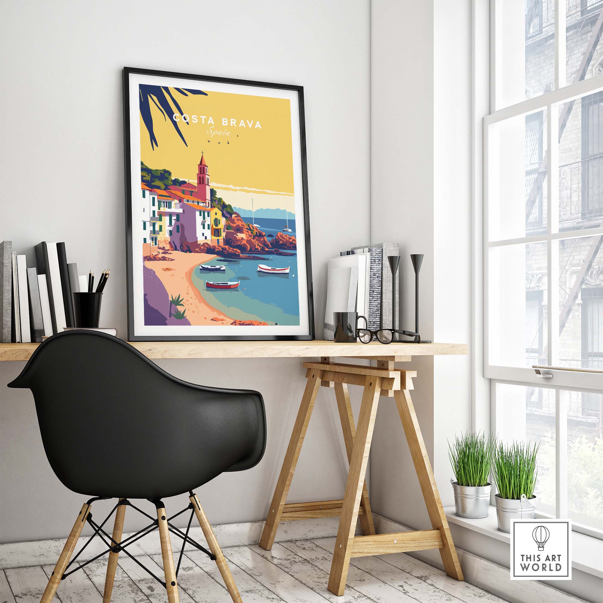 Costa Brava Print part of our best collection or travel posters and prints - This Art World
