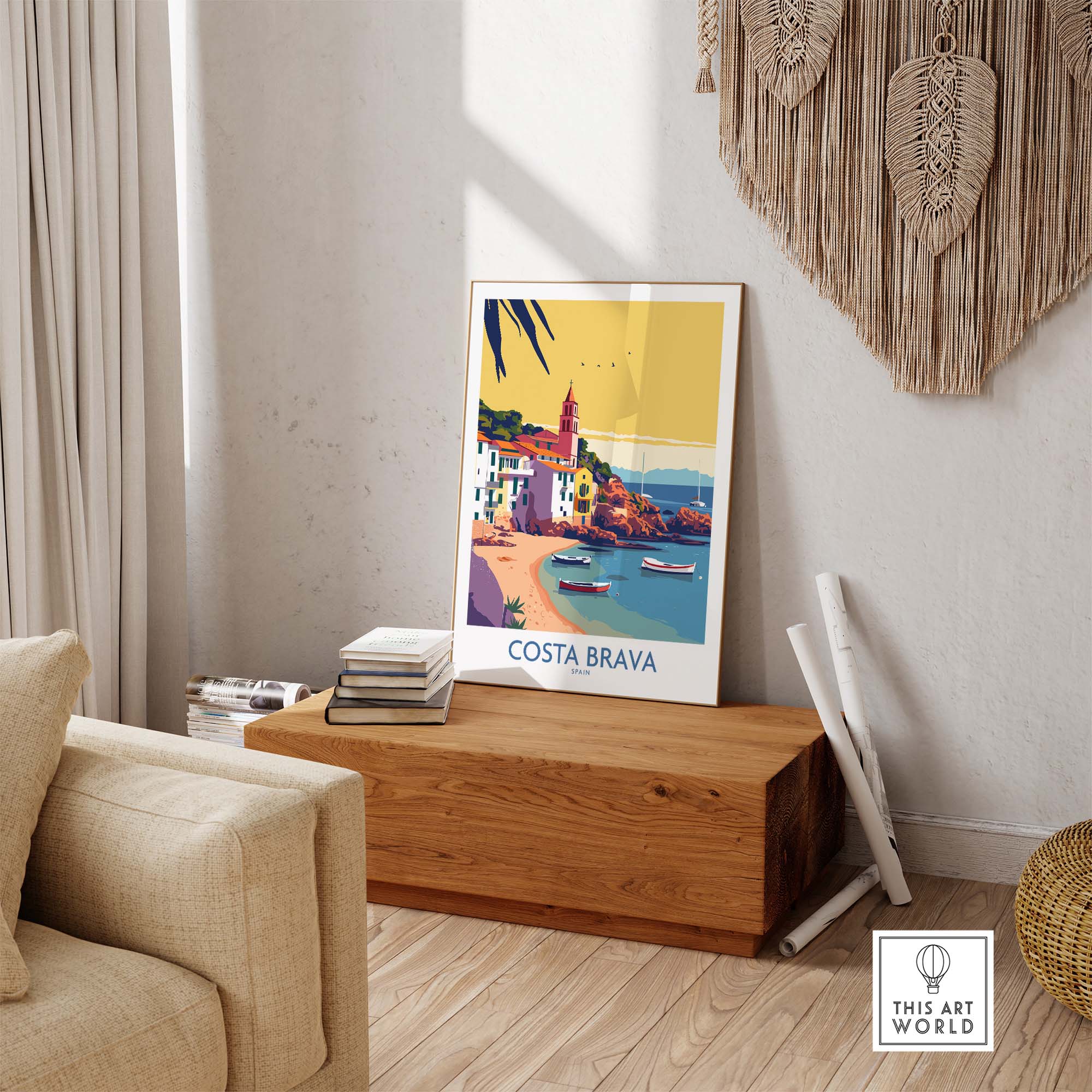 Costa Brava Spain Poster part of our best collection or travel posters and prints - This Art World