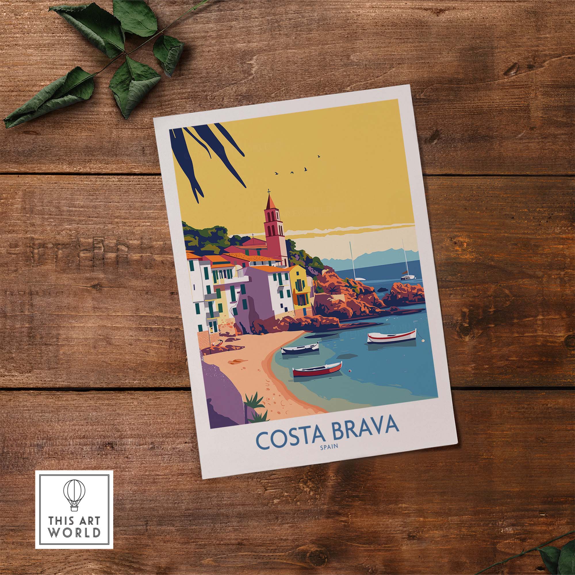 Costa Brava Spain Poster part of our best collection or travel posters and prints - This Art World