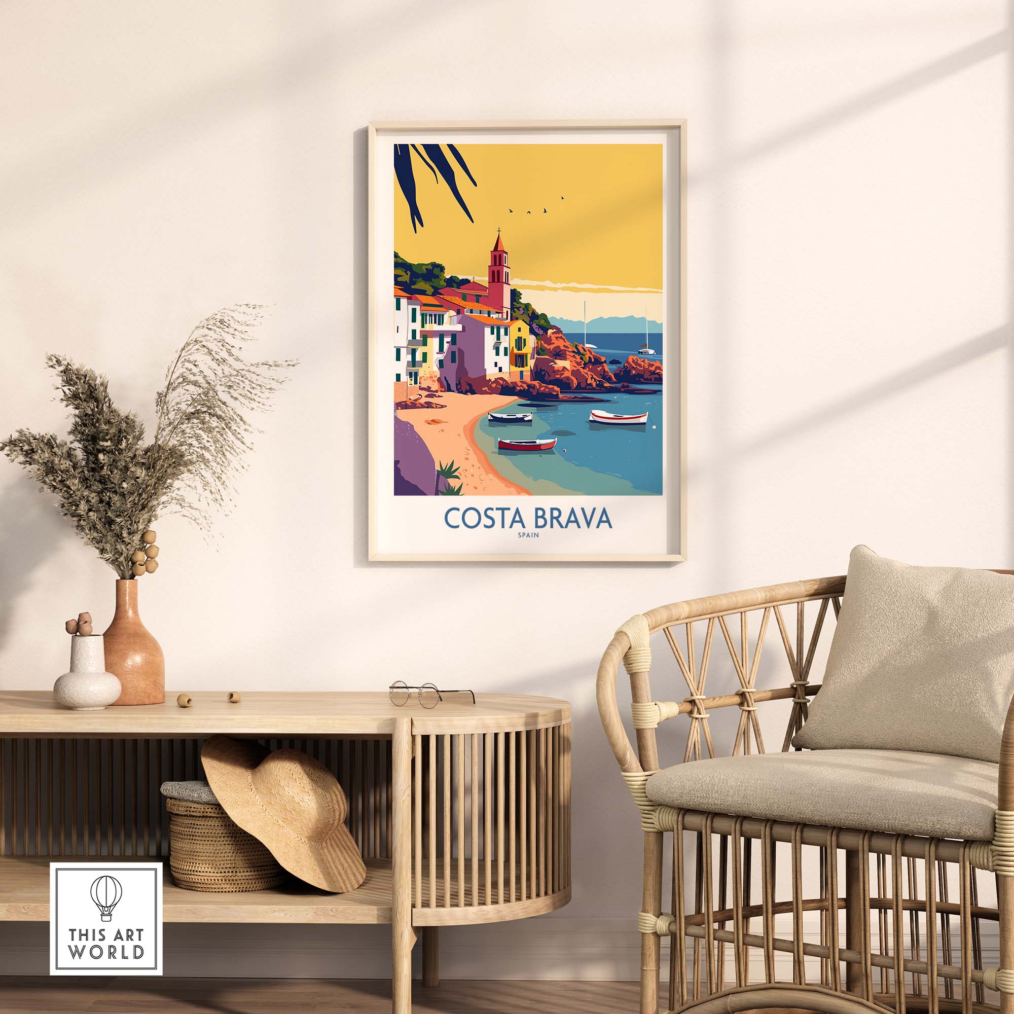 Costa Brava Spain Poster part of our best collection or travel posters and prints - This Art World