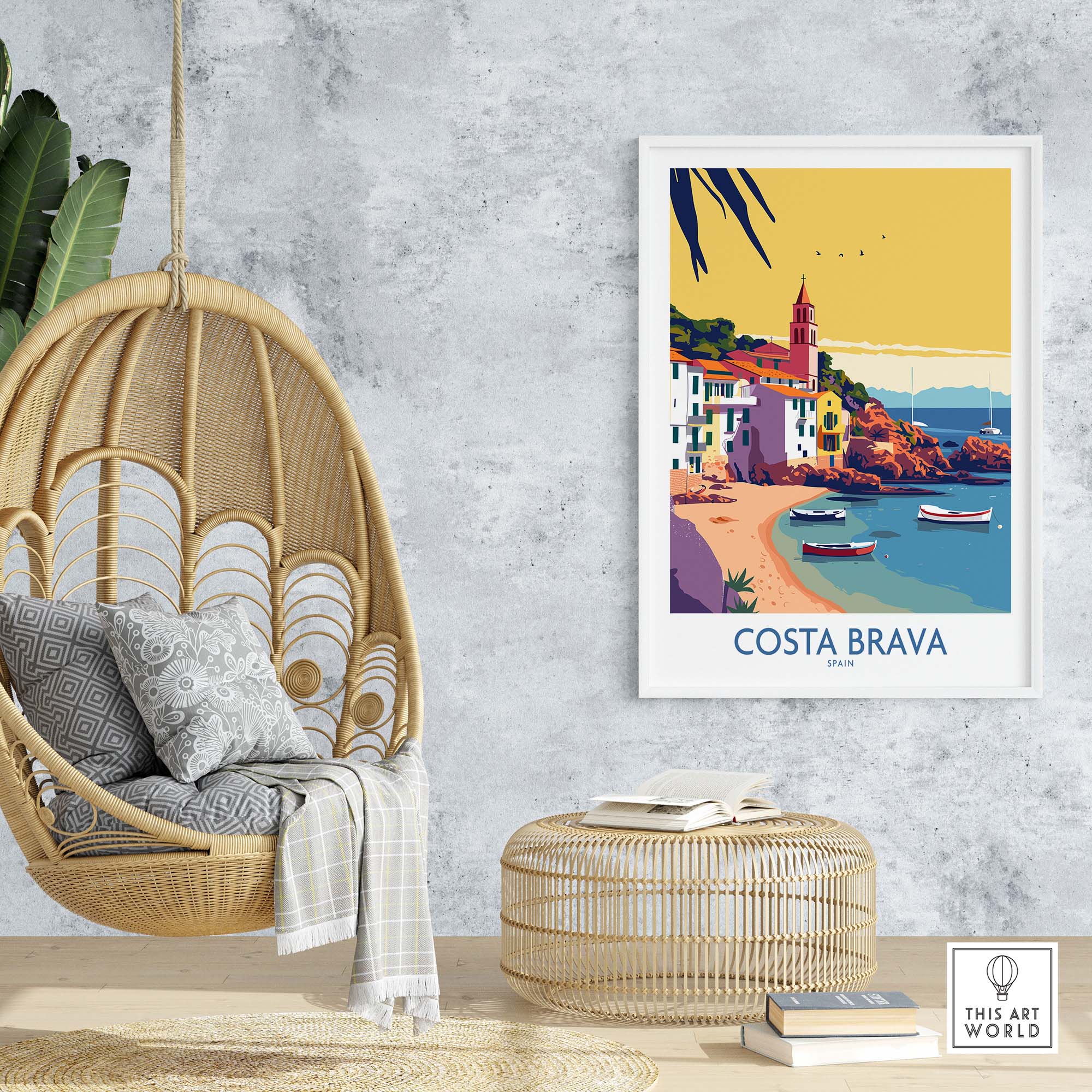 Costa Brava Spain Poster part of our best collection or travel posters and prints - This Art World