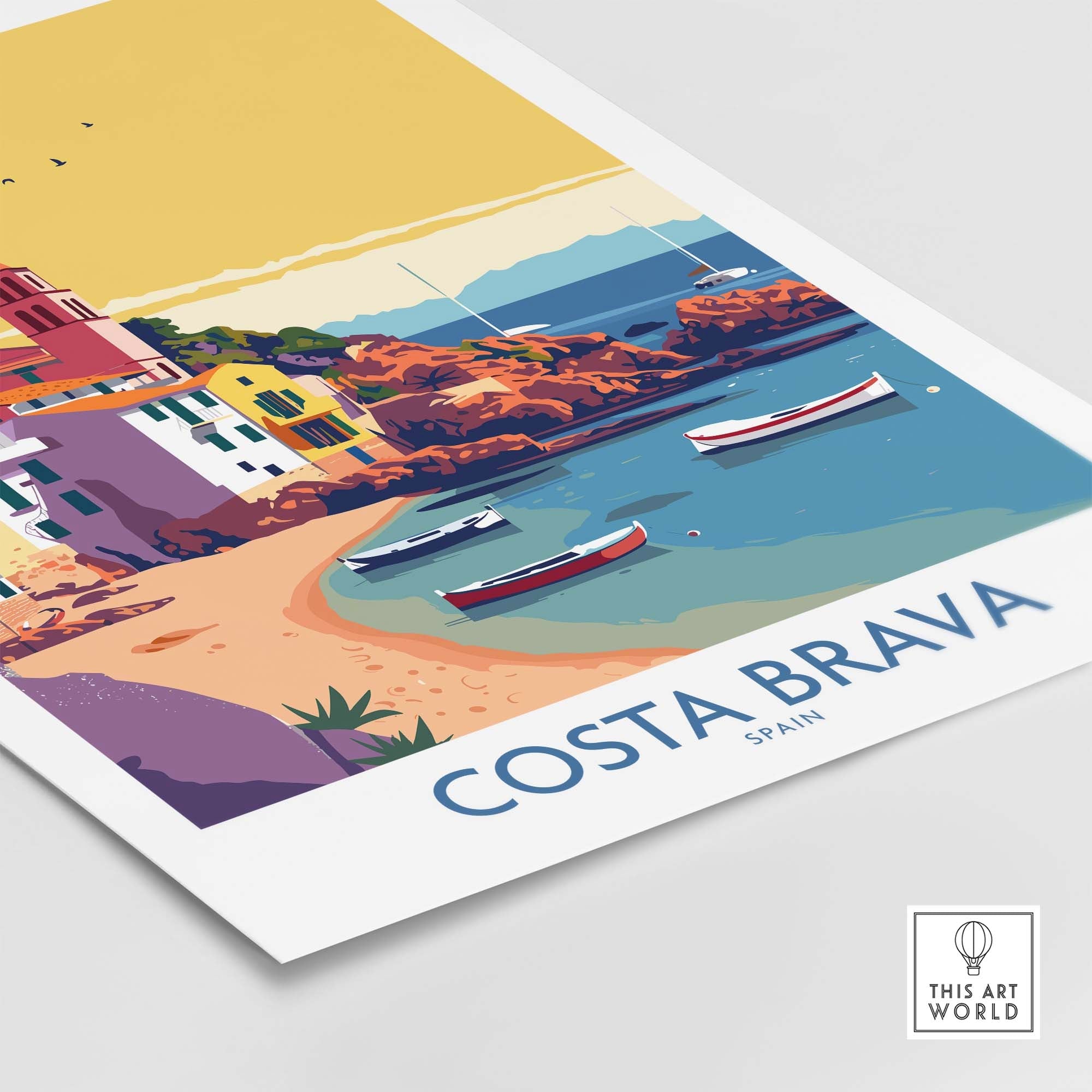 Costa Brava Spain Poster part of our best collection or travel posters and prints - This Art World