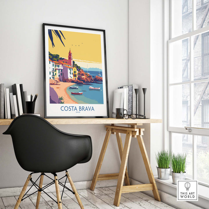 Costa Brava Spain Poster part of our best collection or travel posters and prints - This Art World