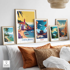 Costa Brava Spain Poster part of our best collection or travel posters and prints - This Art World