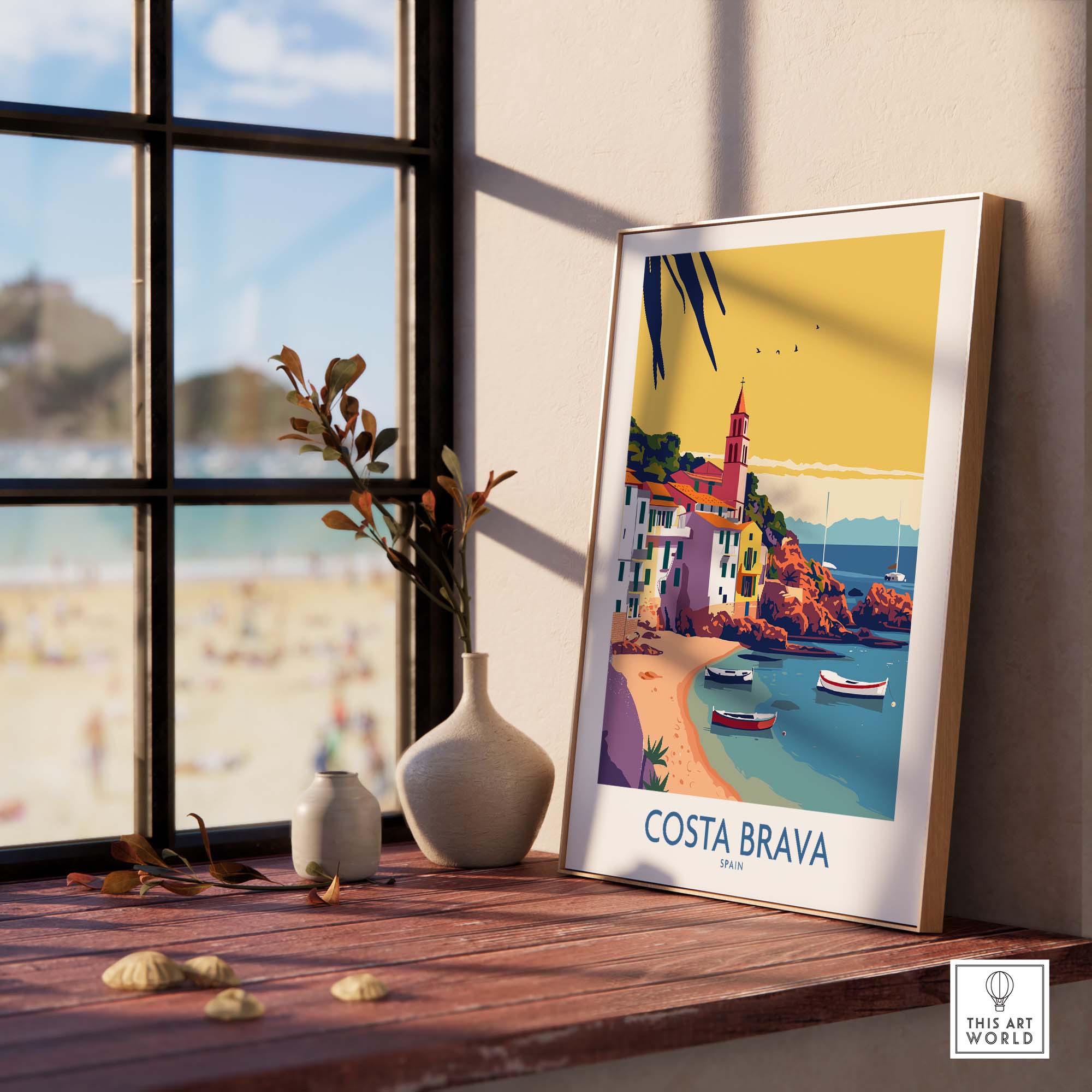 Costa Brava Spain Poster part of our best collection or travel posters and prints - This Art World
