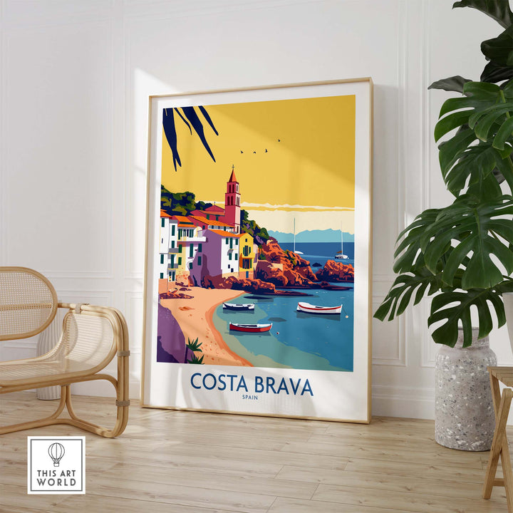 Costa Brava Spain Poster part of our best collection or travel posters and prints - This Art World