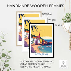 Costa Brava Spain Poster part of our best collection or travel posters and prints - This Art World