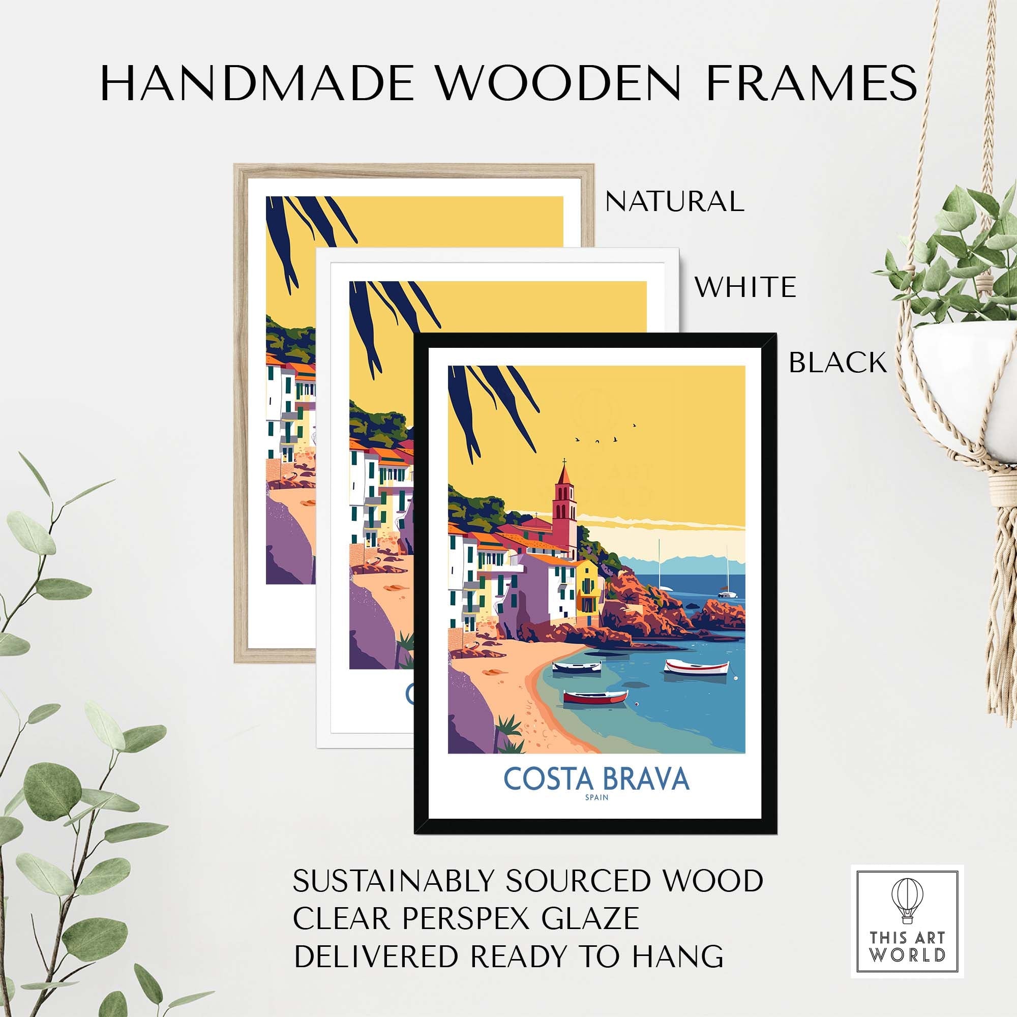 Costa Brava Spain Poster part of our best collection or travel posters and prints - This Art World