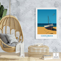 Costa Brava Spain Print part of our best collection or travel posters and prints - This Art World